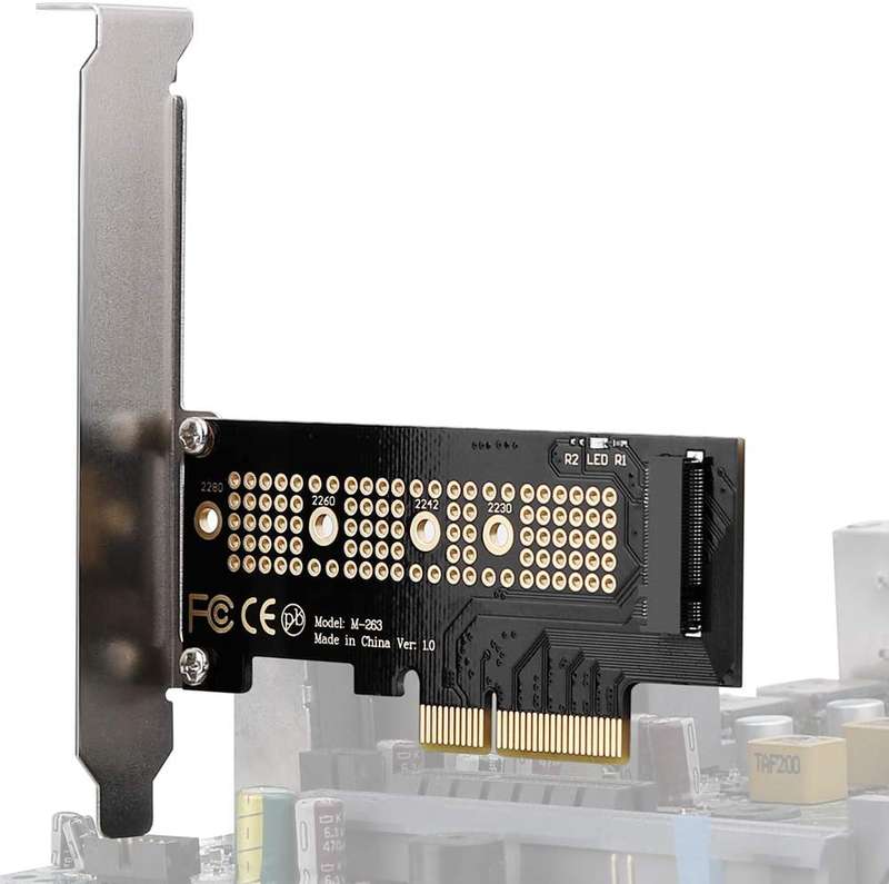 PCIe Adapter - M.2 NVMe SSD to PCIe X4/X8/X16 Adapter Card