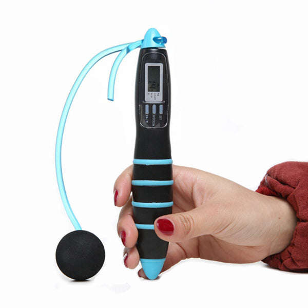 Digital Cordless Skipping Jump Rope Calorie Timer LCD Jumping Rope