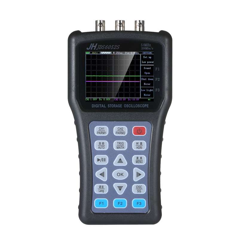 2-in-1 Oscilloscope & Function Signal Generator Dual Channel Oscilloscope Handheld Portable D