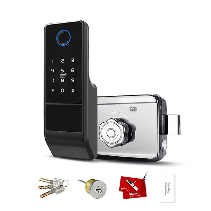 Tuya WiFi Intelligent Door Lock Home Apartment Intelligent Lock 5 In 1 Unlocking Smartphone F