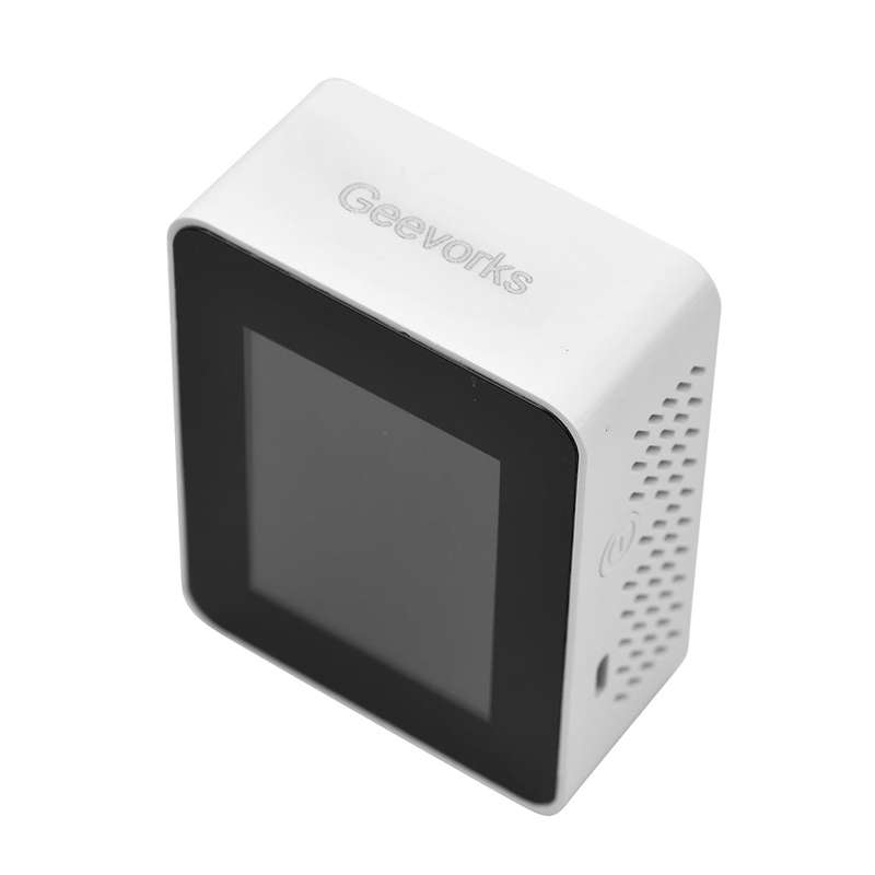 Geevorks Portable Air Quality Monitor Indoor CO2 Detector 5 in 1 Formaldehyde HCHO TVOC Teste