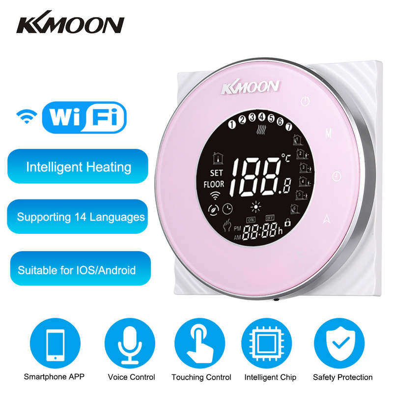 KKmoon Digital Water Heating Thermostat with WiFi Connection & Voice Control Energy Saving AC