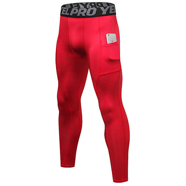 Men's Running Tights Leggings Compression Pants Athletic Base Layer Tights