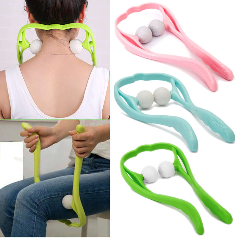 Pressure Point Therapy Tool Neck Shoulder Waist Leg Massager Stick Trigger Point Manual Massa