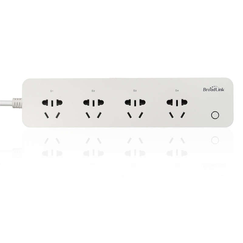 Broadlink MP1 Smart Home Wifi Timing Plug Power Strip 4 Ports Individual Wireless Remote Cont
