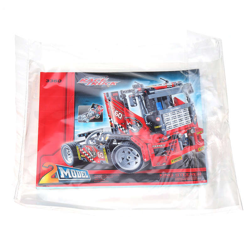 Decool 3360 608pcs Race Truck Car 2 In 1 Transformable Model Building Blocks Toys Sets DIY Toys With