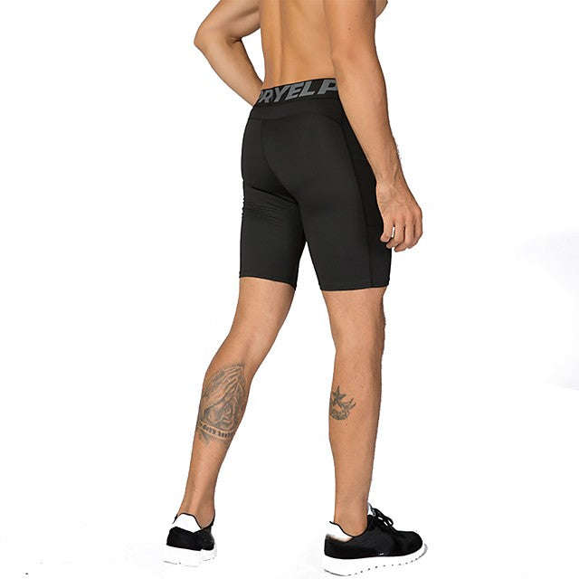 Men's Compression Shorts Running Shorts Athletic Shorts Compression Clothing Bottoms with Pho