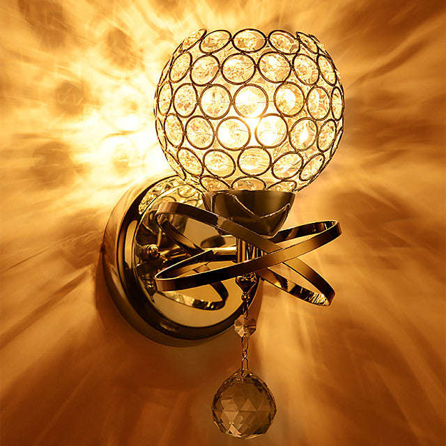 Wall Sconce Crystal Wall Light Luxury Bedroom Bedside Wall Lamp