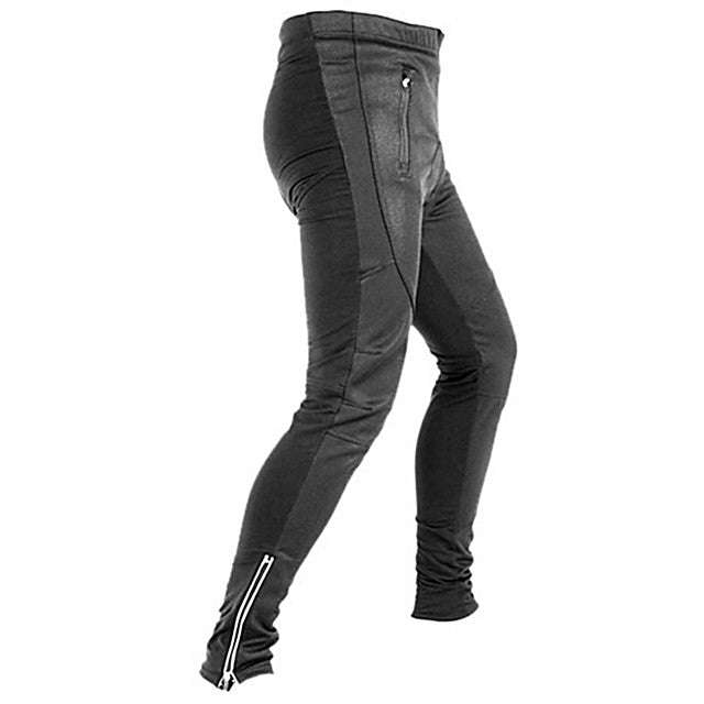 Jaggad Men's Cycling Pants Black Solid Color Bike Pants / Trousers Tights Pants