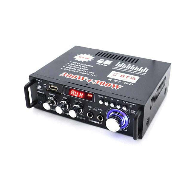 Power Amplifier Digital Audio Stereo Hi-Fi 15+15 2.0 LP-808 Car USB 2.0 80