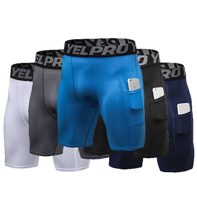Men's Compression Shorts Running Shorts Athletic Shorts Compression Clothing Bottoms with Pho