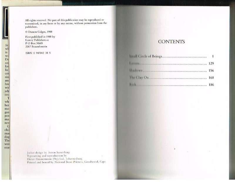 Small Circle of Friends  (1st edition 1988) - Damon Galgut
