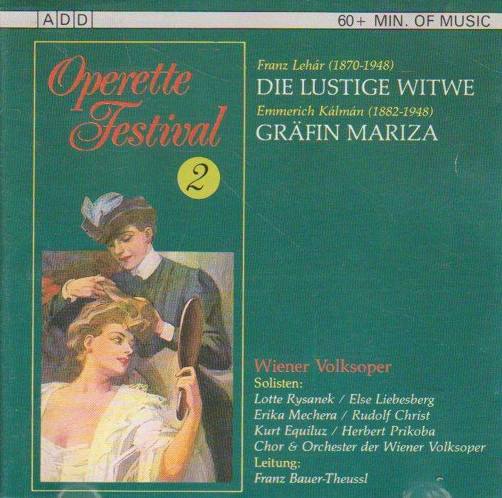 Wiener Volksoper - Bauer-Theusel - Lehar Die lustige Witze -  Kalman -lGrafin Mariza- Wiener Volk...