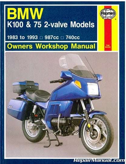 BMW  K100 & 75 2-valve models Haynes workshop manual