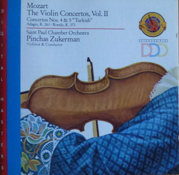 Mozart - Pinchas Zukerman, The Saint Paul Chamber Orchestra - The Violin Concertos, Vol. II,  No....