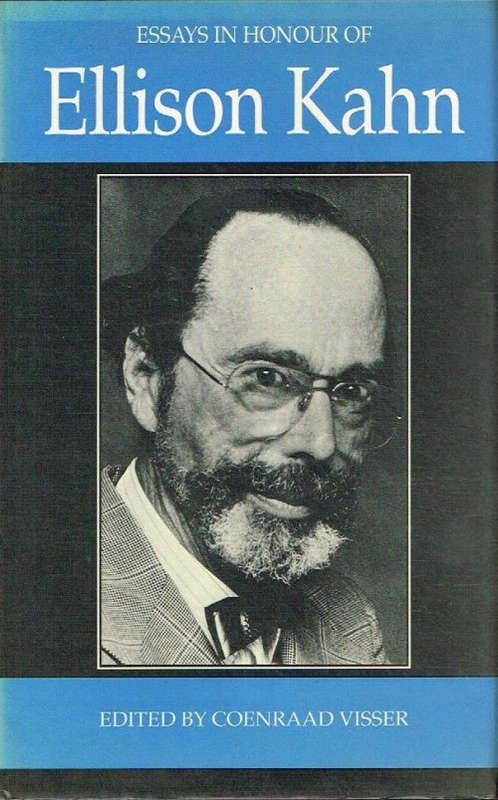 Essays in honour of Ellison Kahn - Coenraad Visser