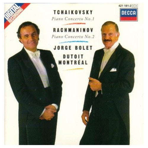 Tchaikovsky, Rachmaninov, Jorge Bolet, Dutoit, Montreal - Piano Concerto Ndeg 1 / Piano Concerto ...