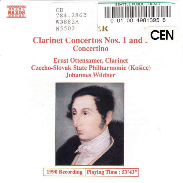Carl Maria von Weber - Johannes Wildner, Czecho-Slovak State Philharmonic (Kosice), Ernst Ottensa...