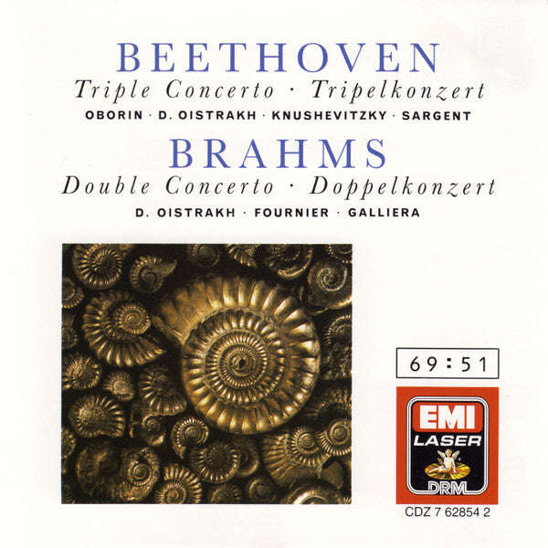 Beethoven, Brahms, Philharmonia Orchestra, Sir Malcolm Sargent, Alceo Galliera - Triple Concerto ...