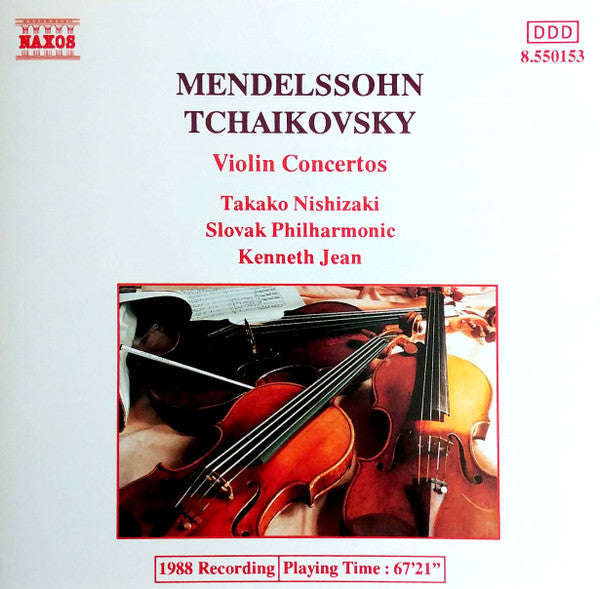 Mendelssohn, Tchaikovsky, Takako Nishizaki, Slovak Philharmonic, Kenneth Jean - Violin Concertos