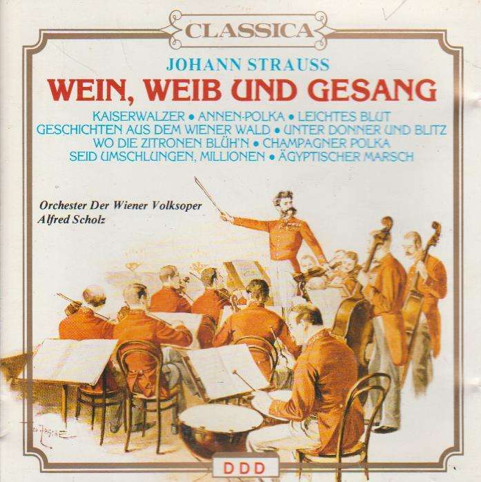 Strauss - Valses, Polcas y Marchas - Orquesta de la Opera de Viena -  Alfred Scholz