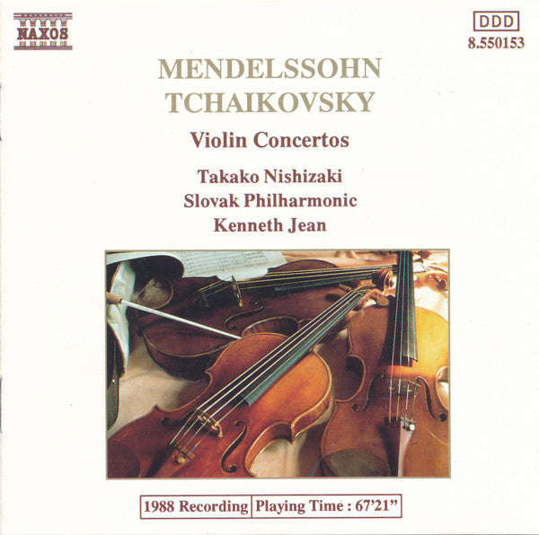 Mendelssohn, Tchaikovsky, Takako Nishizaki, Slovak Philharmonic, Kenneth Jean - Violin Concertos