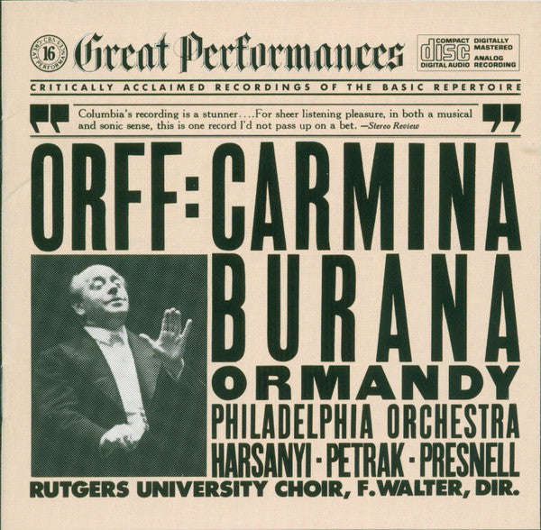 Orff / Philadelphia Orchestra / Ormandy - Carmina Burana