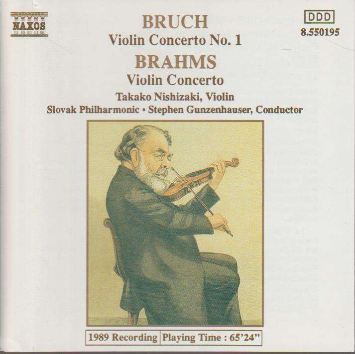 Brahms, Bruch ~ Takako Nishizaki, Slovak Philharmonic Orchestra, Stephen Gunzenhauser - Violin Co...