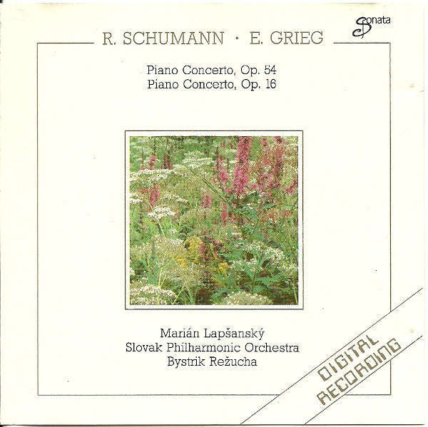 R. Schumann, E. Grieg, Marian Lapsansky, Slovak Philharmonic Orchestra, Bystrik Rezucha - Piano C...