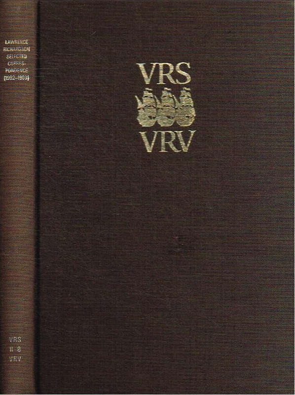 Lawrence Richardson: Selected correspondence (1902-1903) (Van Riebeeck Society) II-8