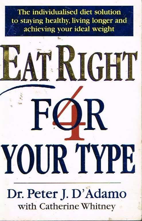 Eat Right for Your Type - Dr Peter J D'Adamo