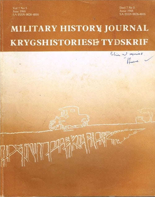 Military history journal krygshistoriese tydskrif vol7 no5 june 1988