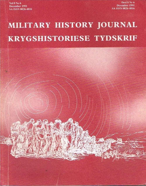 Military history journal krygshistoriese tydskrif vol8 no6 december 1991
