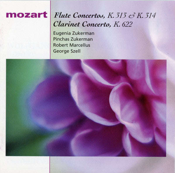 Mozart, Eugenia Zukerman, Pinchas Zukerman, Robert Marcellus, George Szell - Flute Concerto K.313...