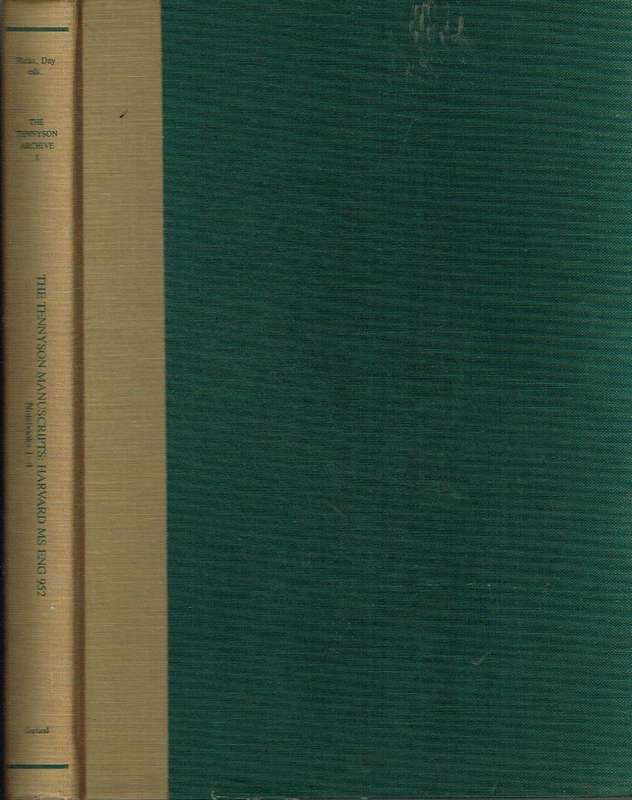 Harvard Tennyson Manuscripts  Notebook 1 to 4