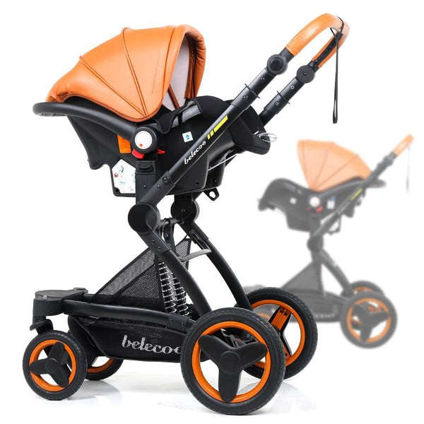 3 in 1 Belecoo PU Leather  Stroller  2019 Model