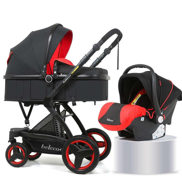 3 in 1 Belecoo PU Leather  Stroller  2019 Model