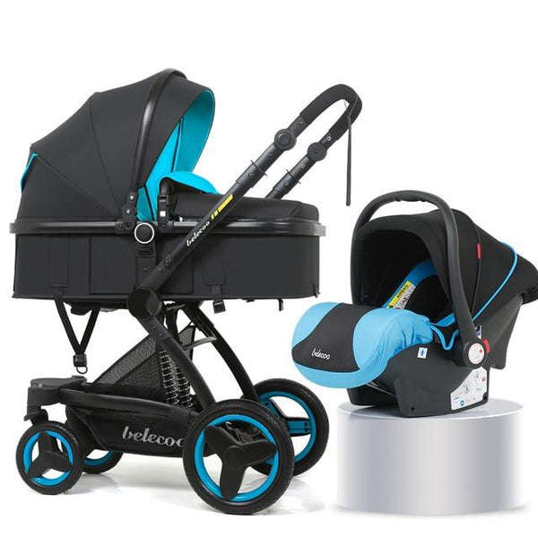3 in 1 Belecoo PU Leather  Stroller  2019 Model