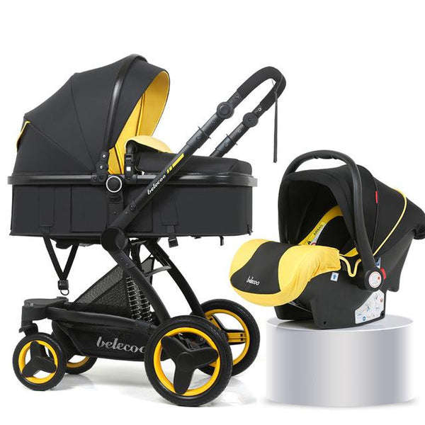 3 in 1 Belecoo PU Leather  Stroller  2019 Model