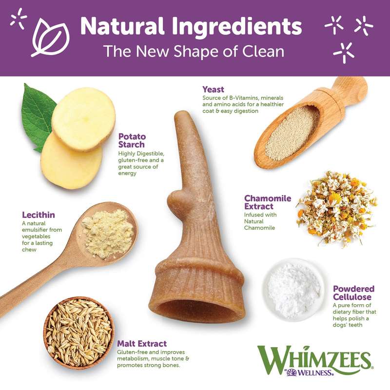 Whimzees Large Antler Single