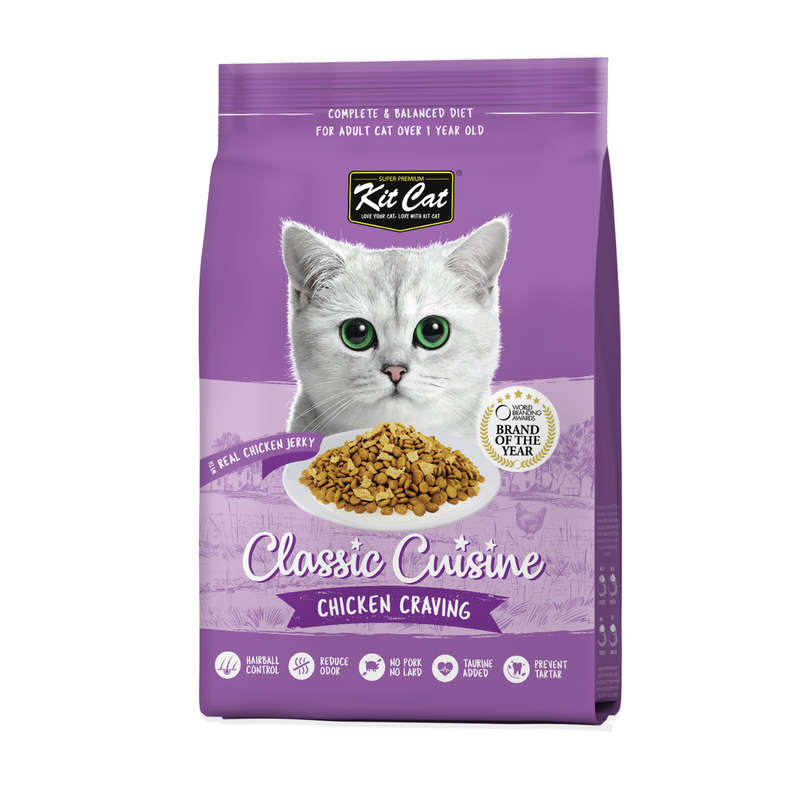 Kit Cat Classic Cuisine - Chicken Cravings (Hairball Control)