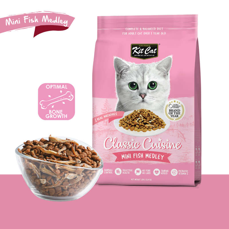 Kit Cat Classic Cuisine - Mini Fish Medley (Optimal Bone Growth)