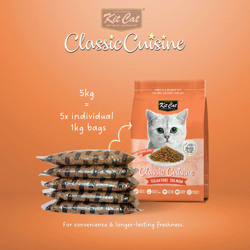 Kit Cat Classic Cuisine - Signature Salmon (Skin & Coat)