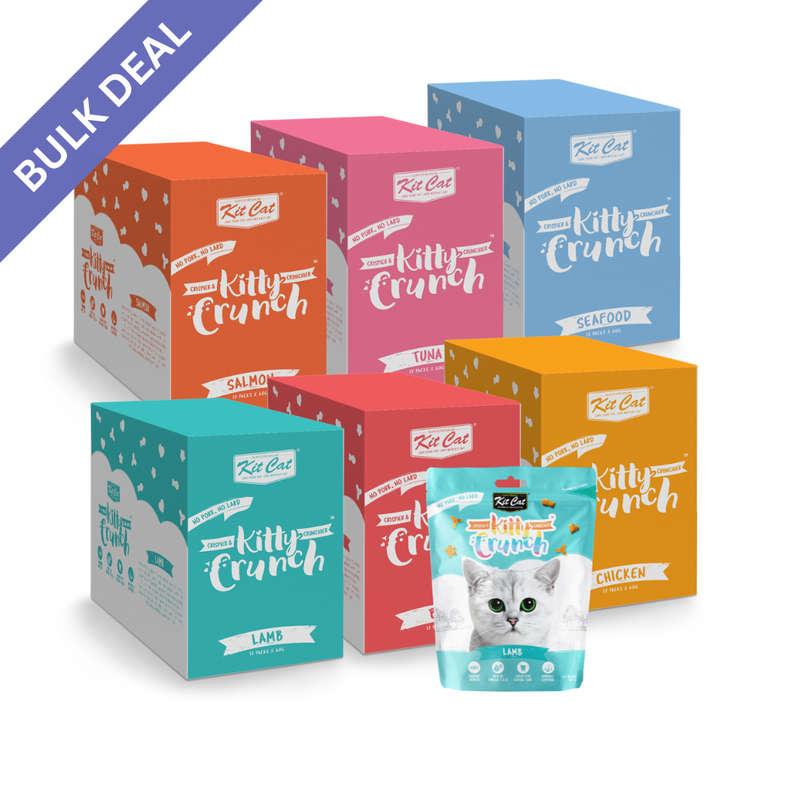 Kit Cat Kitty Crunch Bulk Deal (60g x 12 packs)