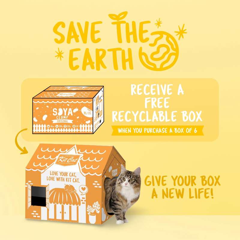Kit Cat Soya Clump Cat Litter Bulk Deal (7L x 6)