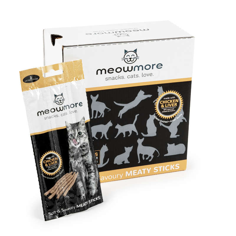 Meow More Cat Treat Sticks Bulk Deal (15g x 35 sticks)