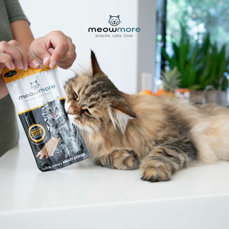 Meow More Cat Treat Sticks Bulk Deal (15g x 35 sticks)