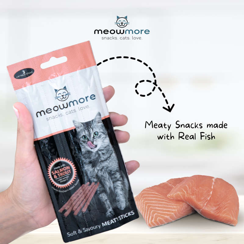 Meow More Cat Treat Sticks Bulk Deal (15g x 35 sticks)