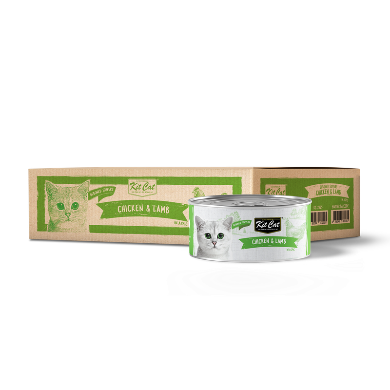 Kit Cat Canned Food Aspic/Toppers Bulk Deal (80g x 24 tins)