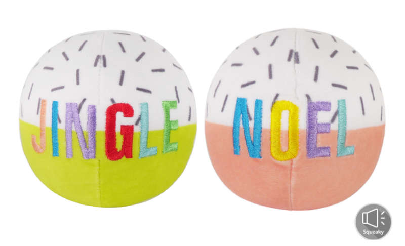 Festive Plush Ball Duo